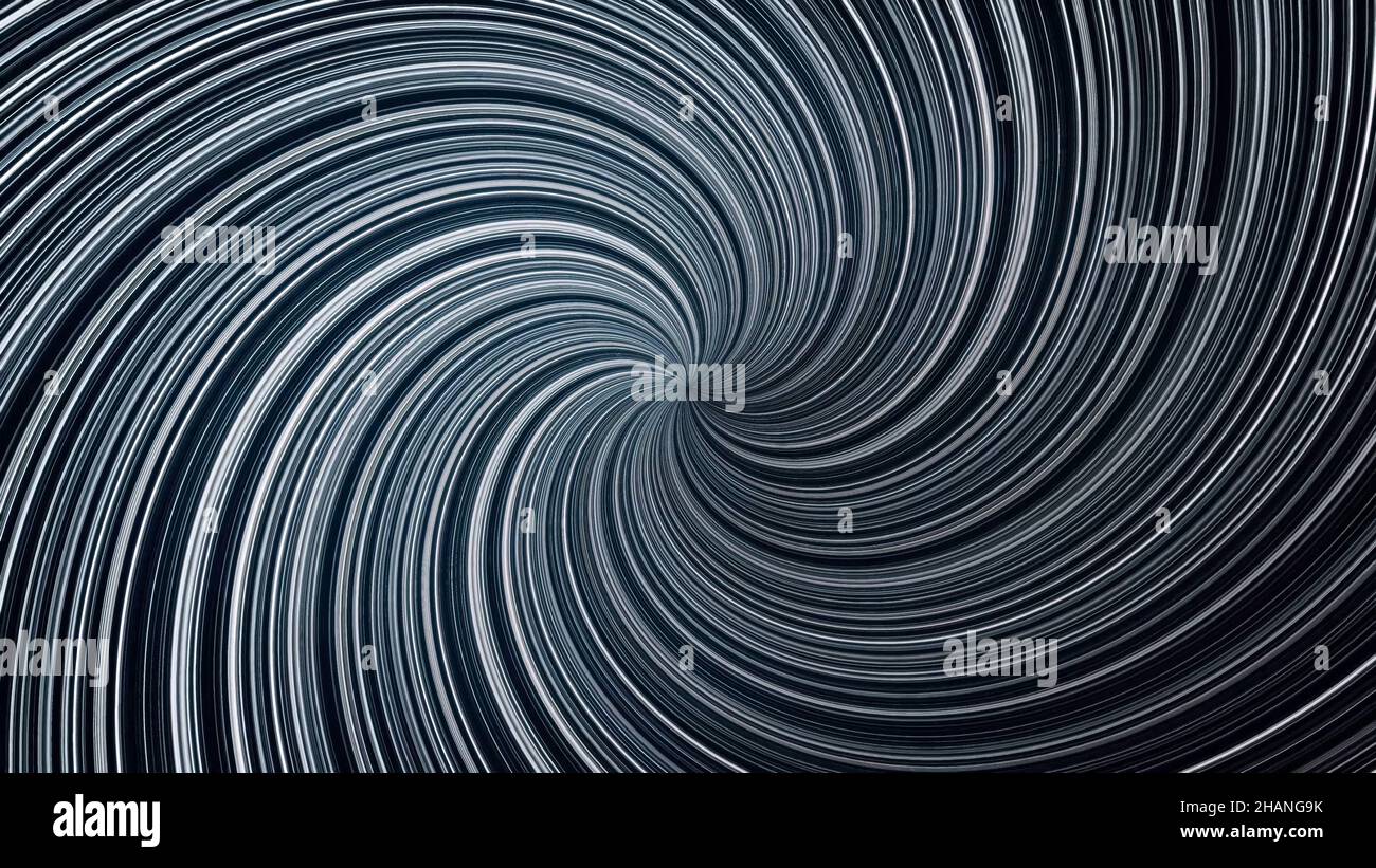 Abstract background with spiral lines. Rotating spiral lines converge