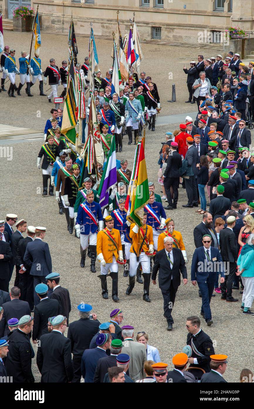 he 151st Coburg Covent is underway this weekend in Coburg Germany. The annual occasion sees the gathering of many students associations. Stock Photo