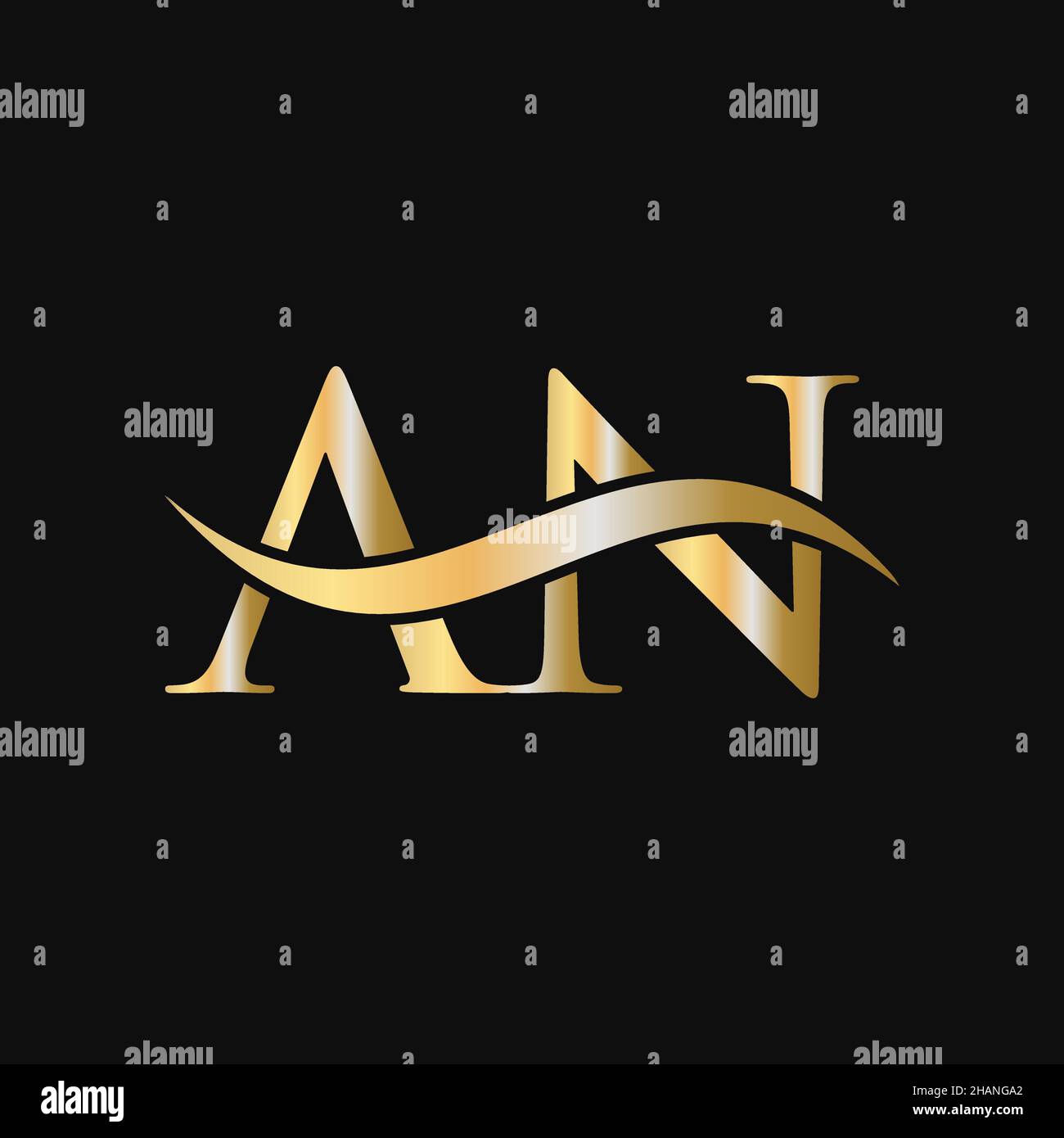 A and n logo hi-res stock photography and images - Alamy