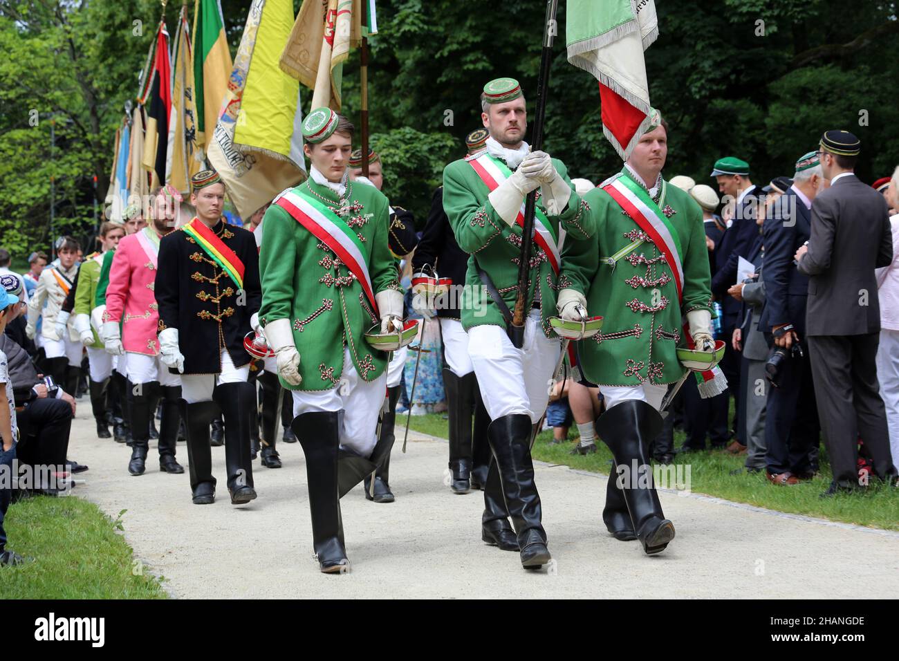 The 151st Coburg Covent is underway this weekend in Coburg Germany. The annual occasion sees the gathering of many students associations from around t Stock Photo