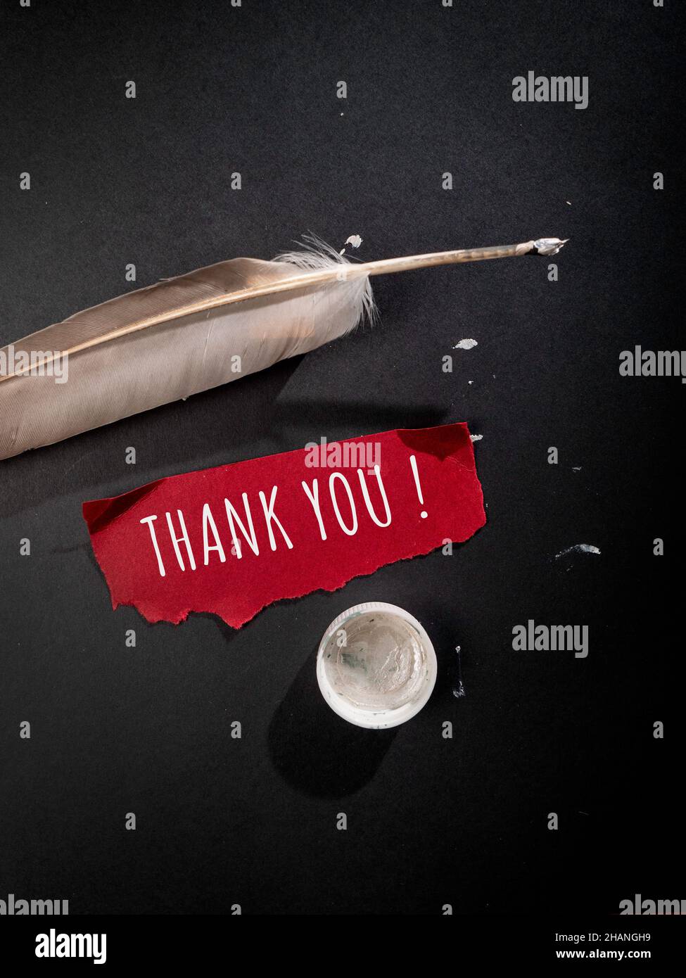 Close up of Thank You Word , Thanks Concept Idea Stock Photo - Alamy