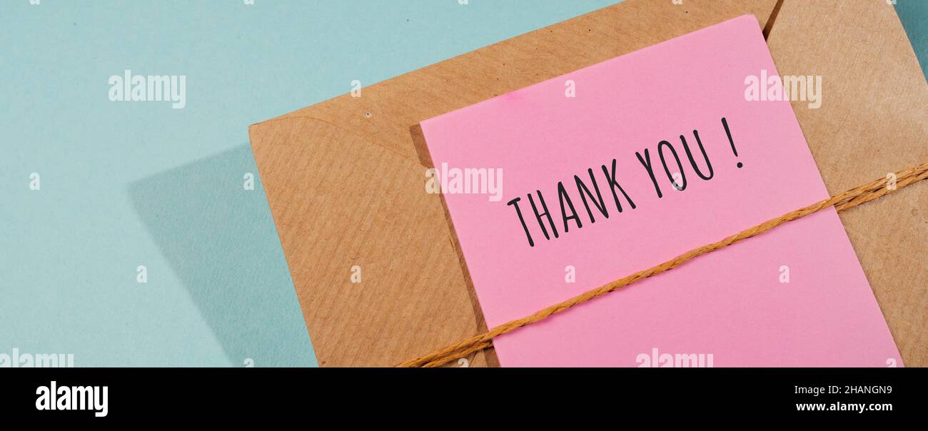 Close up of Thank You Word , Thanks Concept Idea Stock Photo - Alamy