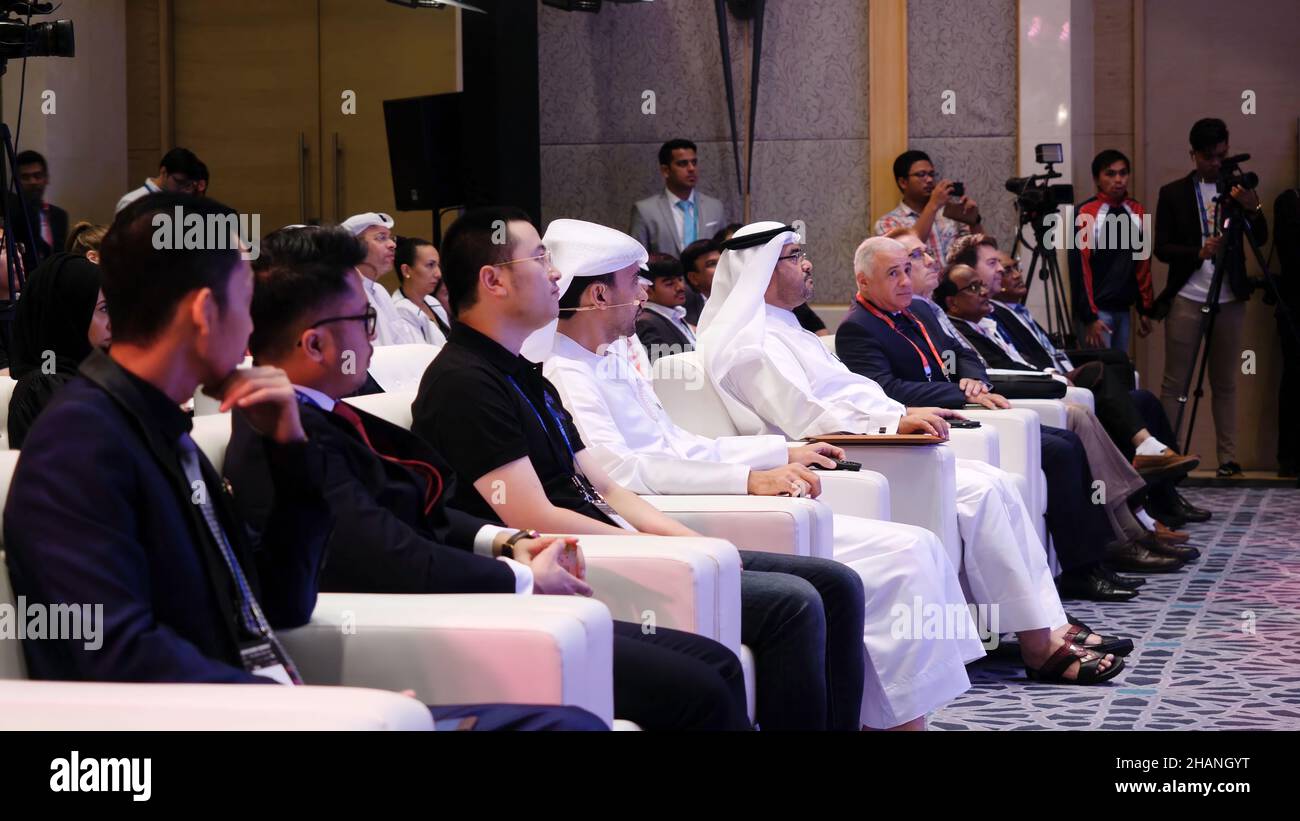 United Arab Emirates, Dubai - October 2017: Business partners