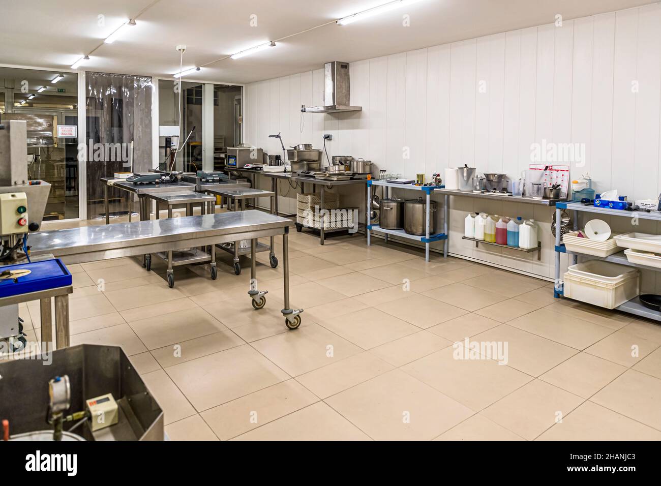 In this backyard laboratory in Draguignan are processed in the year and 10 percent of the truffle harvest worldwide. All truffles are cleaned by hand upon arrival and then further processed. Draguignan, France Stock Photo