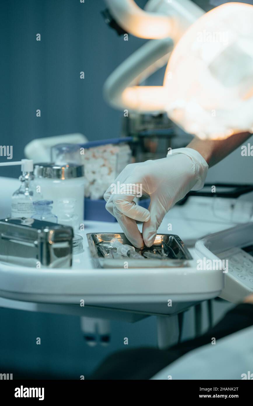 Medical instruments in the operating room Stock Photo - Alamy