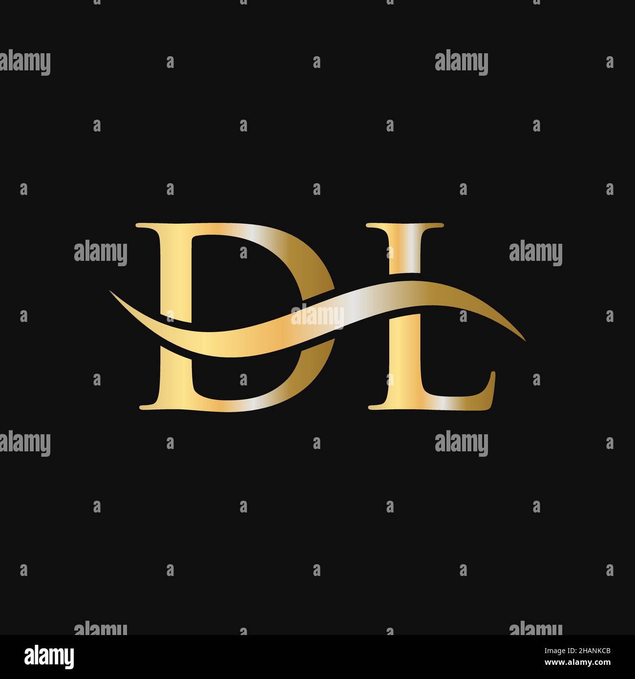 Letter DL Logo Design Template. DL, D L Letter Logo Modern, Flat ...