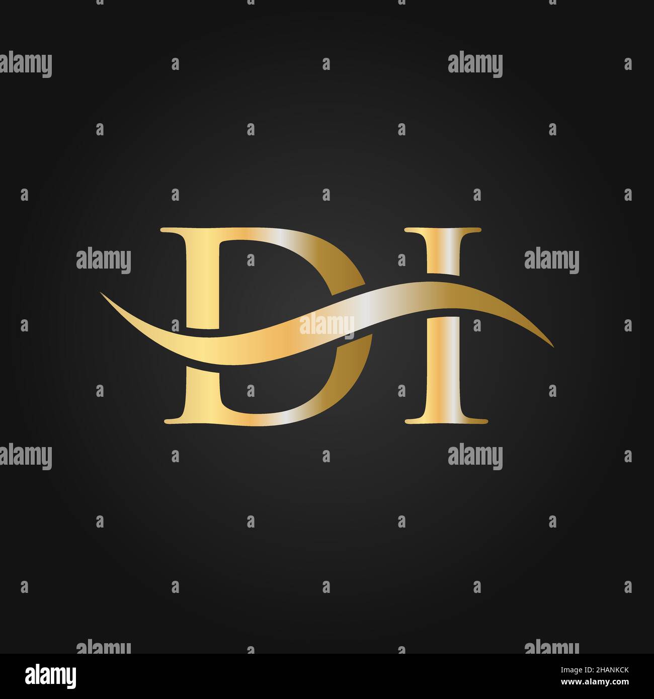 Letter DI Logo Design Template. DI, D I Letter Logo Modern, Flat ...