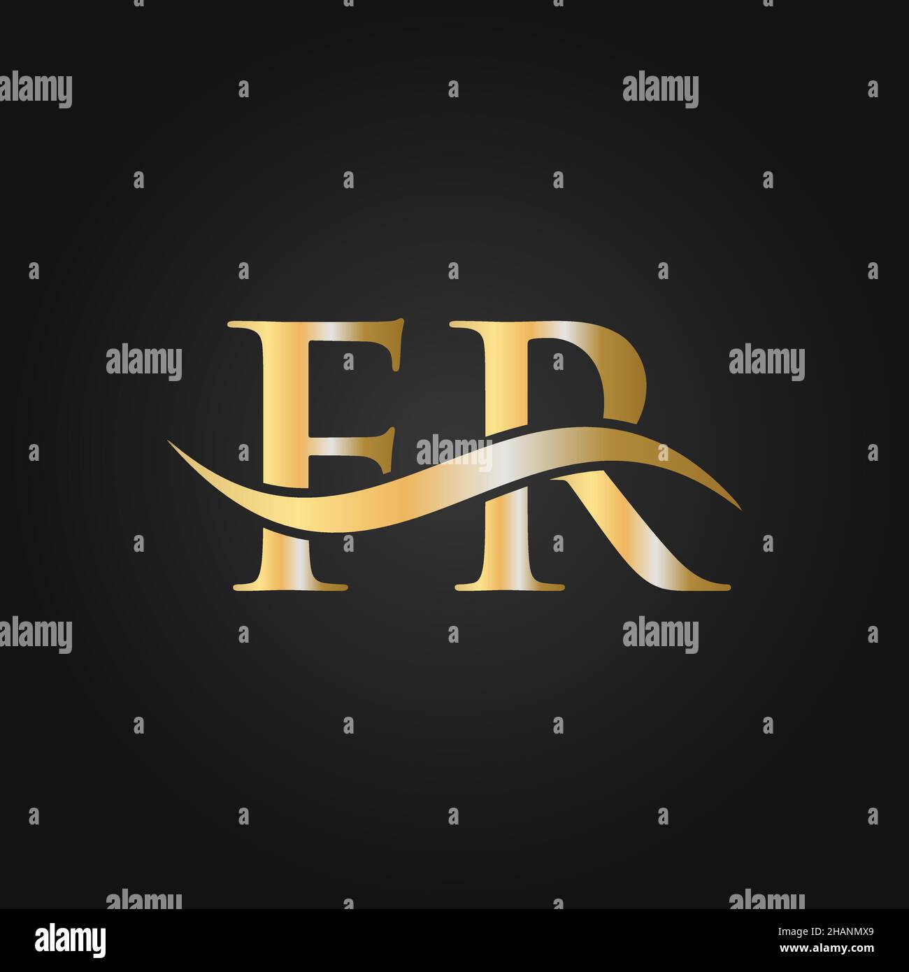 Letter FR Logo Design Template. FR, F R Letter Logo Modern, Flat ...