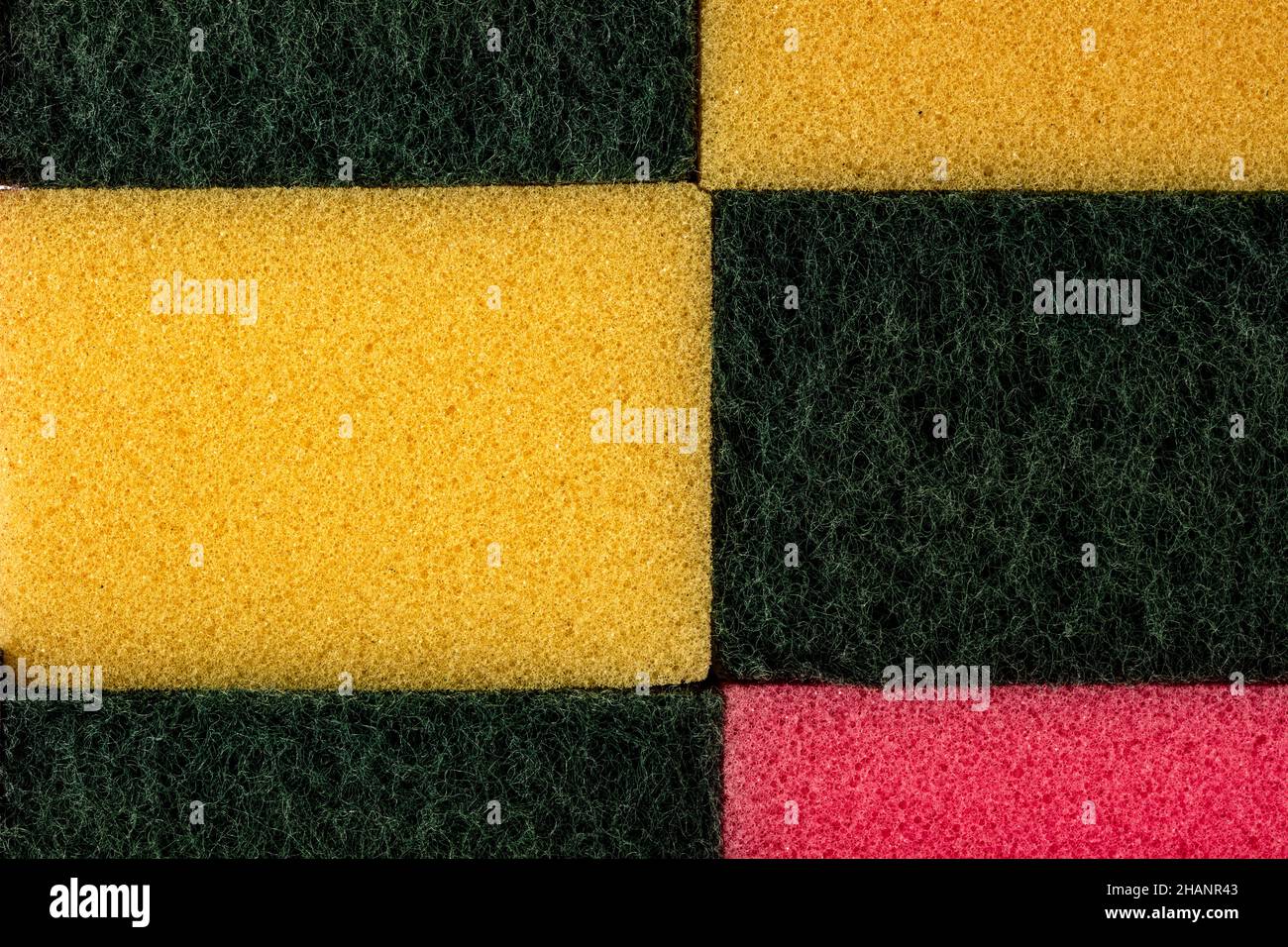 Macro of Scouring Sponge scouring pad still life Stock Photo Alamy