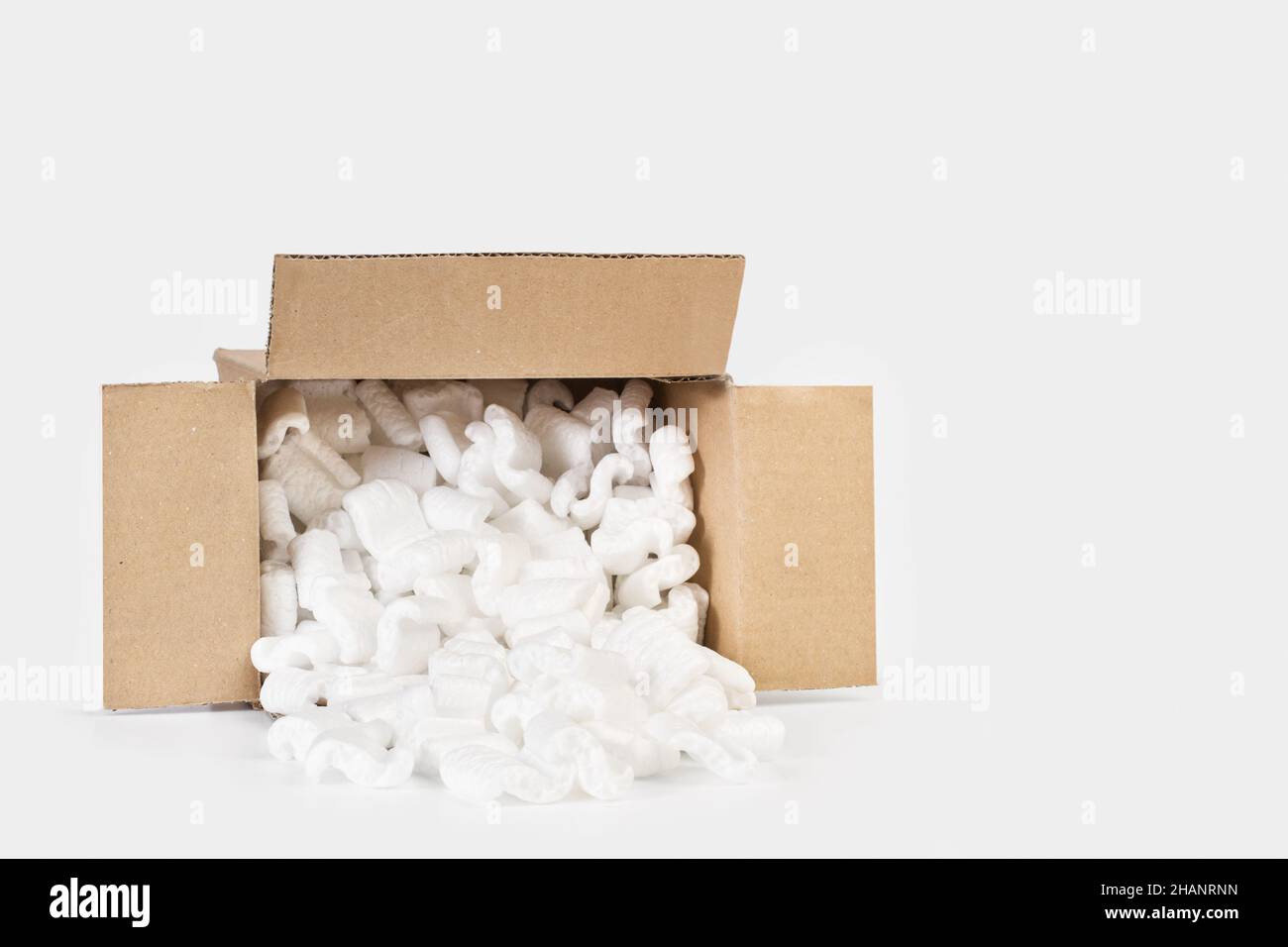 Polystyrene packing chips Black and White Stock Photos & Images - Alamy