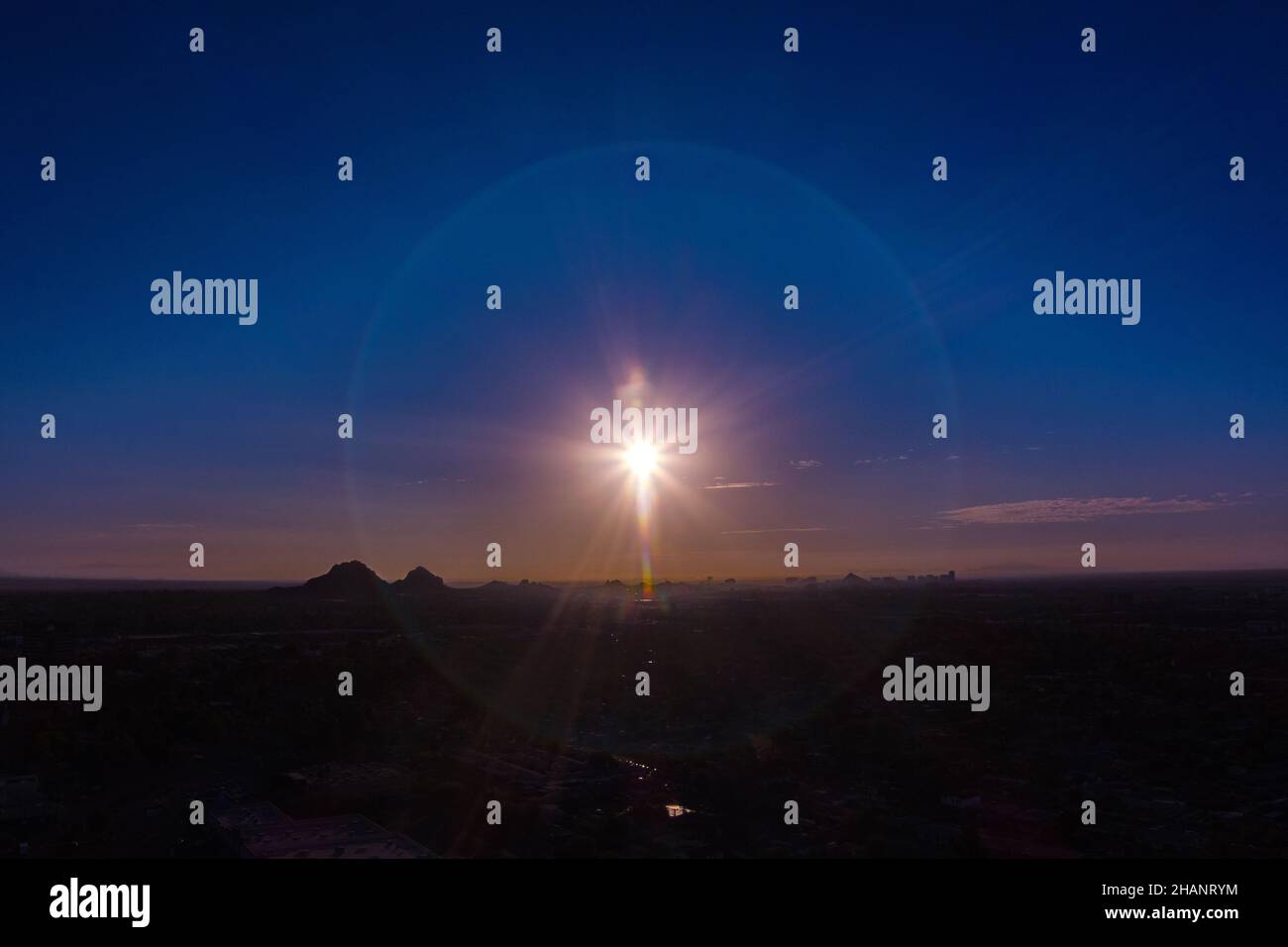 Sunrise Over Phoenix Stock Photo - Alamy