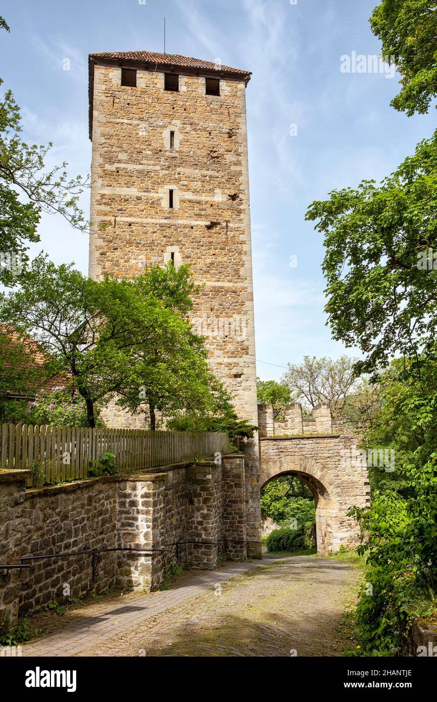 Georgsturm, Schaumburg Castle, Rinteln, district of Schaumburg, Lower Saxony, Germany, Europe Stock Photo