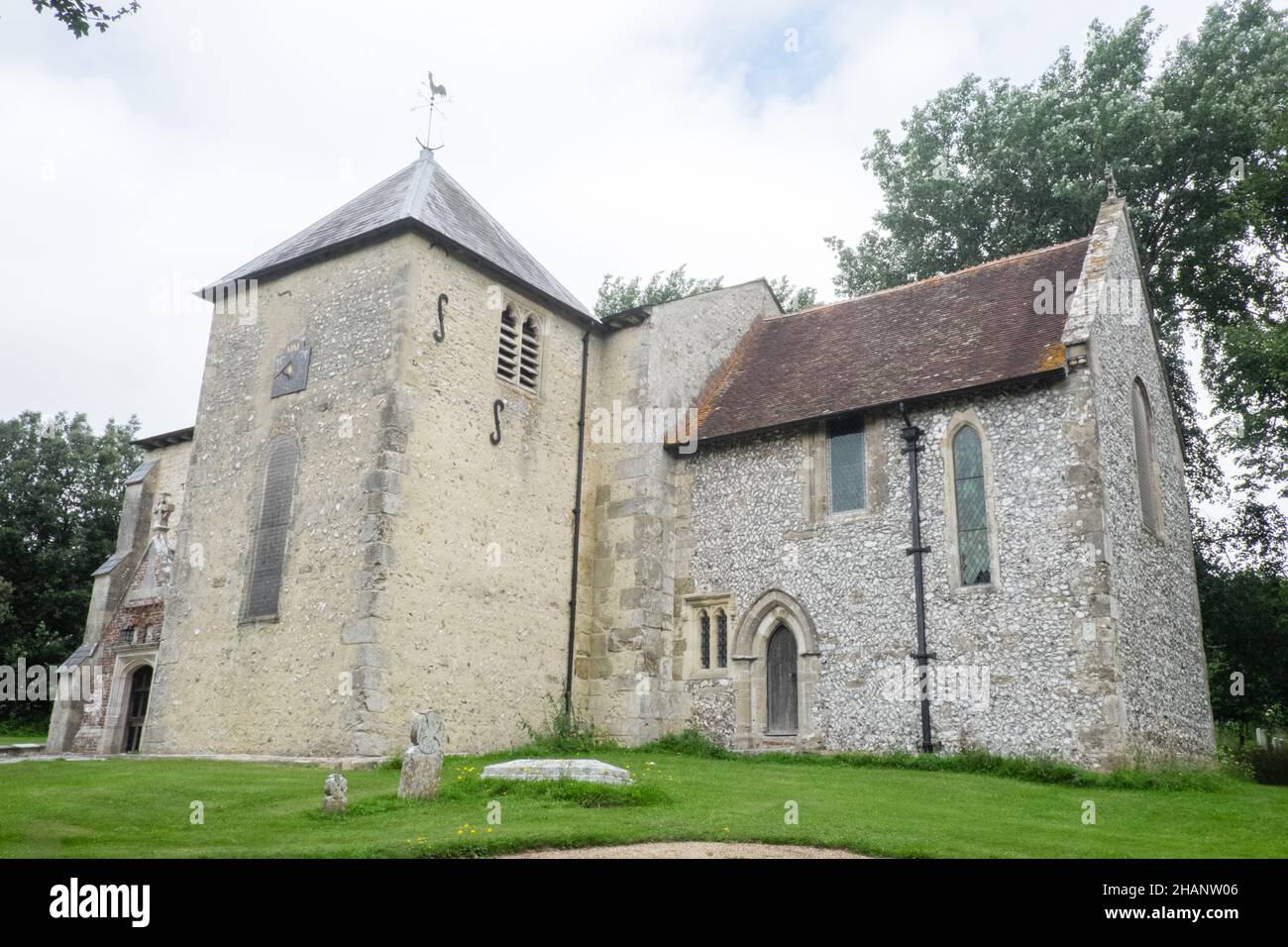 Ancient,old,Saxon,church,with,early Norman chancel arch,Church of St