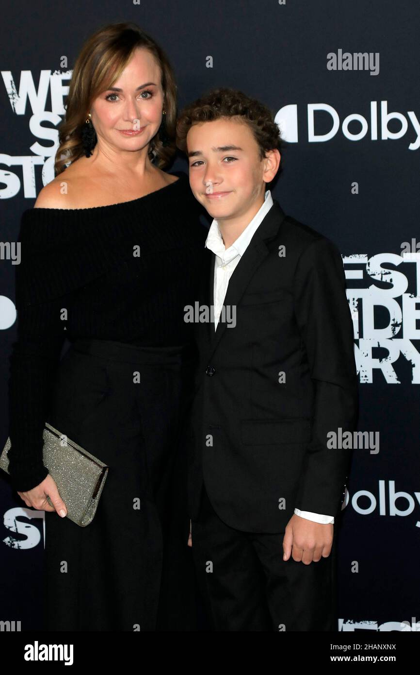 December 7, 2021, Los Angeles, CA, USA: LOS ANGELES - DEC 7:  Kristie Macosko Krieger, son at the West Side Story Premiere at the El Capitan Theatre on December 7, 2021 in Los Angeles, CA (Credit Image: © Kay Blake/ZUMA Press Wire) Stock Photo