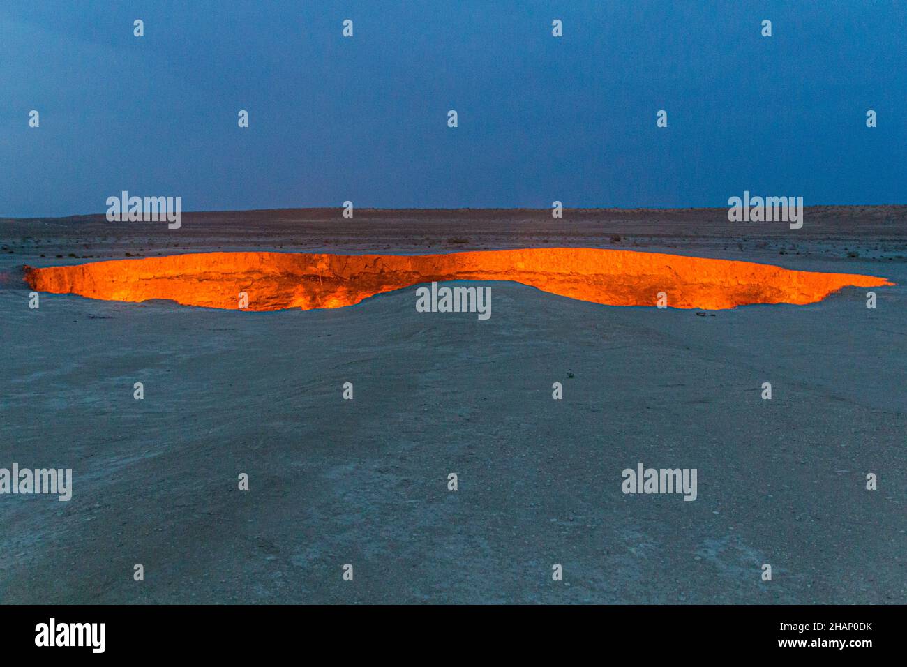 Darvaza Derweze gas crater Door to Hell or Gates of Hell in