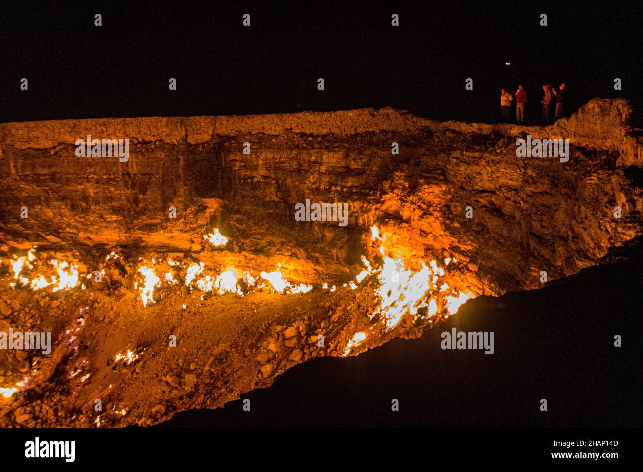Darvaza Derweze gas crater Door to Hell or Gates of Hell in