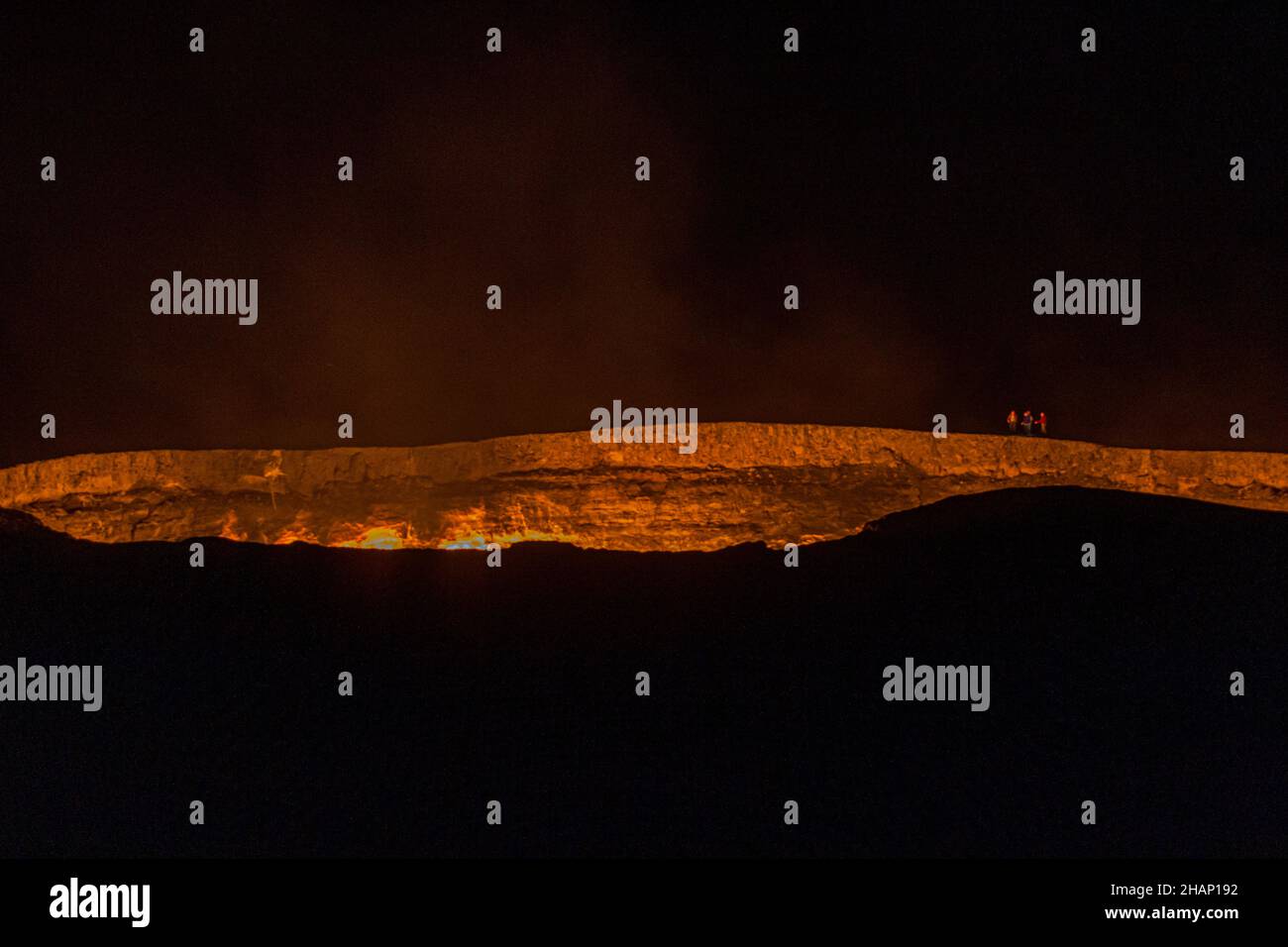 Darvaza Derweze gas crater Door to Hell or Gates of Hell in ...