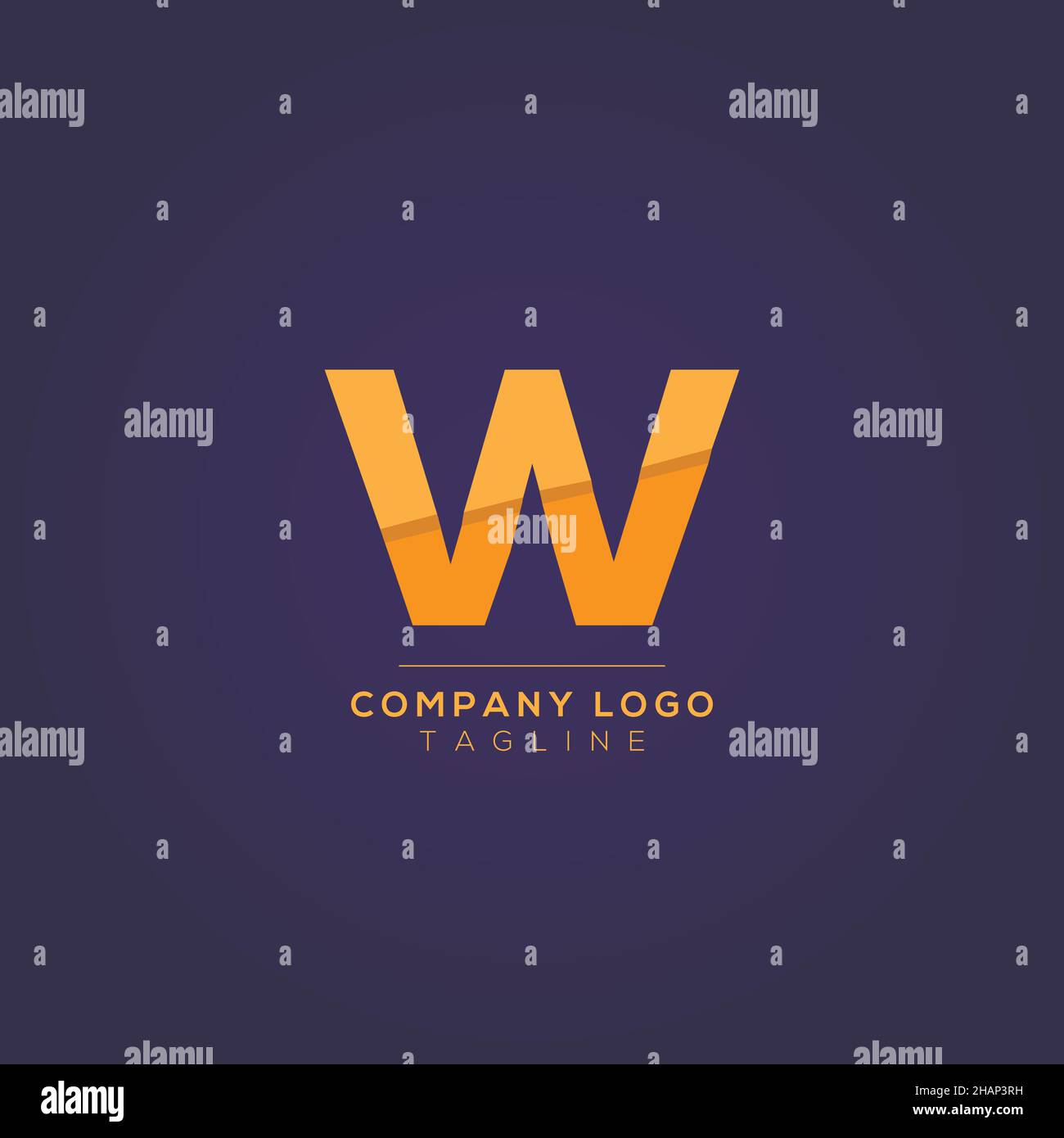 Abstract letter W logo design. Creative, Premium Minimal emblem design ...