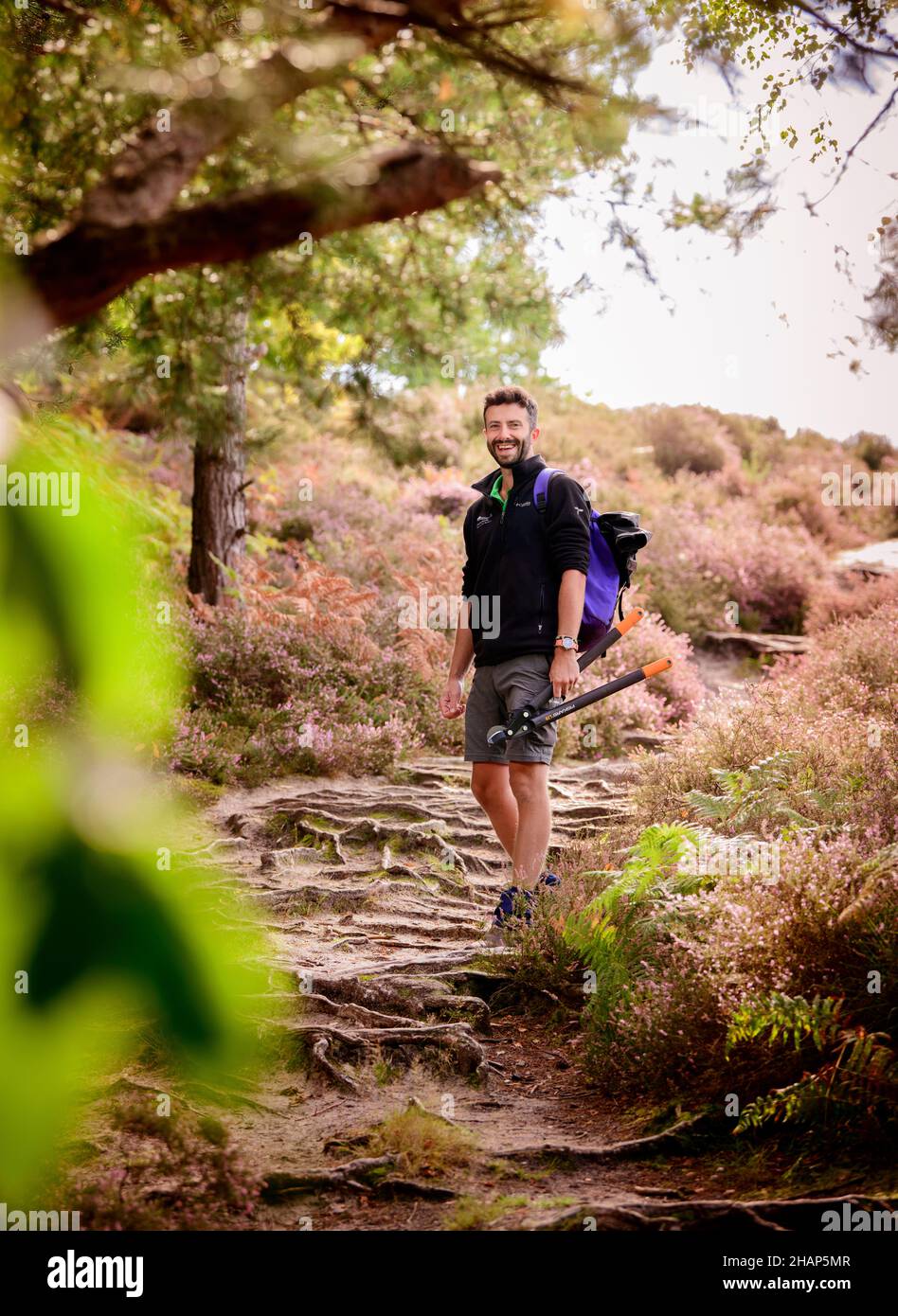 Charles Winchester, South Downs National Park ranger photographed on ...