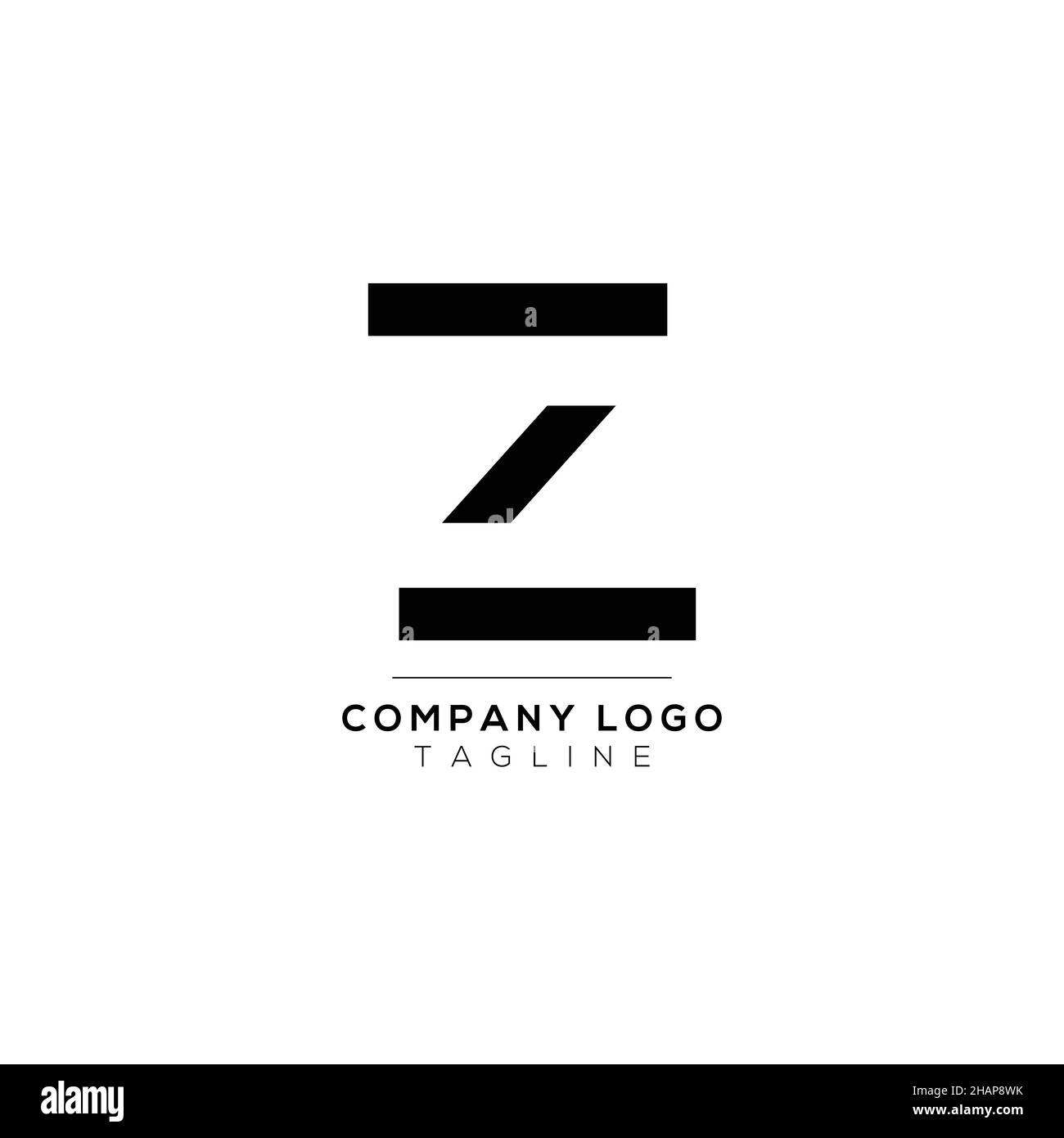 Abstract letter Z logo design. Creative, Premium Minimal emblem design