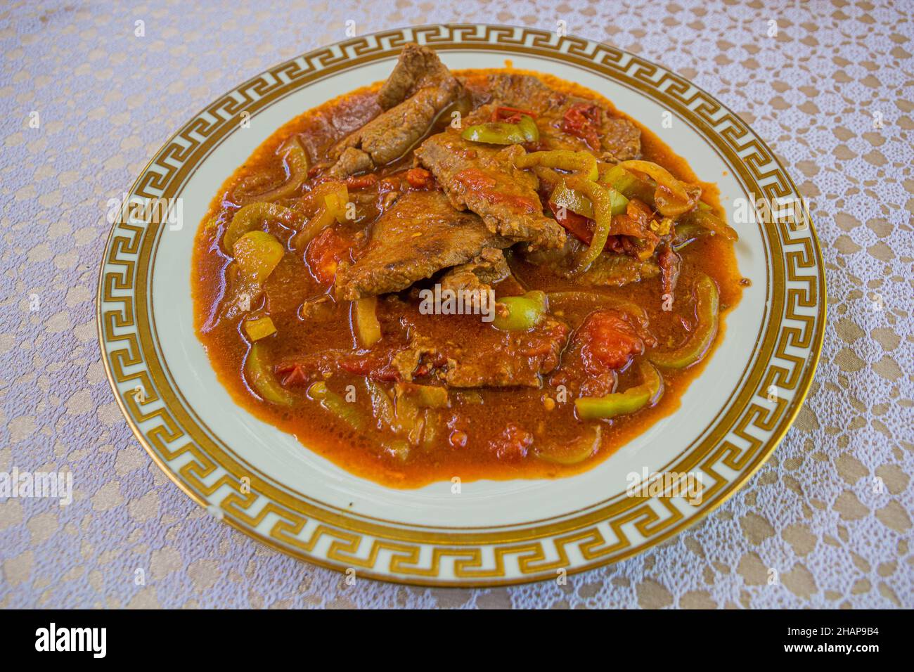 Typical meal of Turkmenistan - kakmach Stock Photo - Alamy