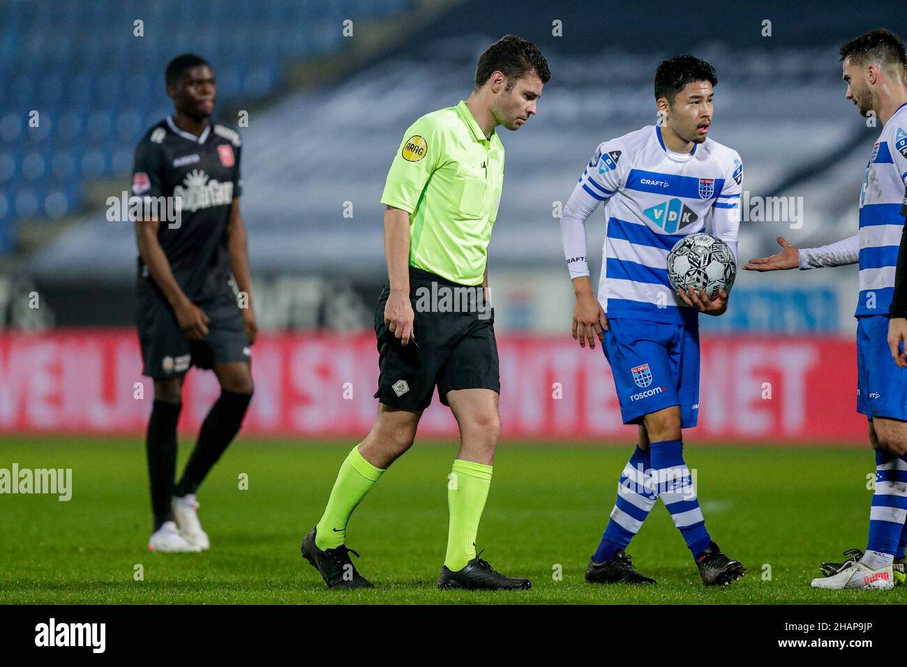 ZWOLLE, NETHERLANDS DECEMBER 14 referee Erwin Blank during the Dutch