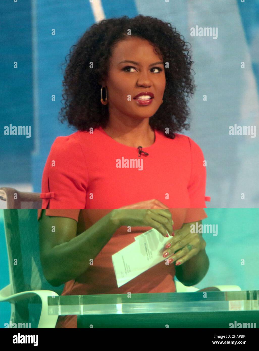 New York - NY - 20211115 Good Morning America hosts on set doing the live show.  -PICTURED: Janai Norman ROGER WONG Stock Photo