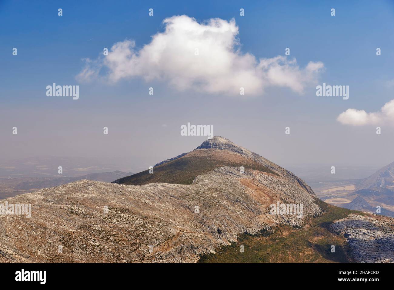 Capilla peak in the Abdalajis Valley, Malaga province. Andalusia, Spain. Stock Photo