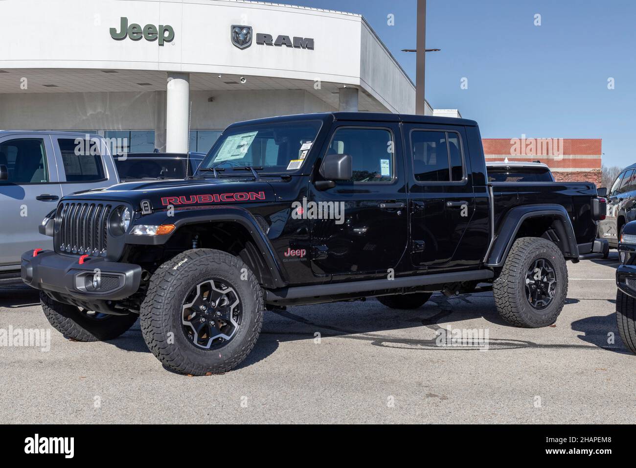 Indianapolis Circa December 2021 Jeep Gladiator display at a