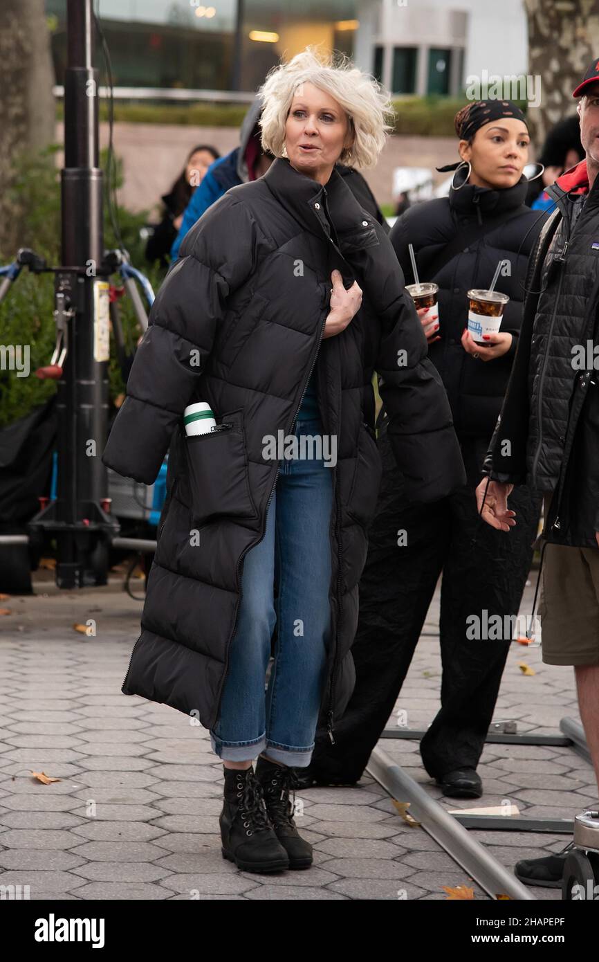 New York NY 20211122 On Location with 'And Just Like That' Foley