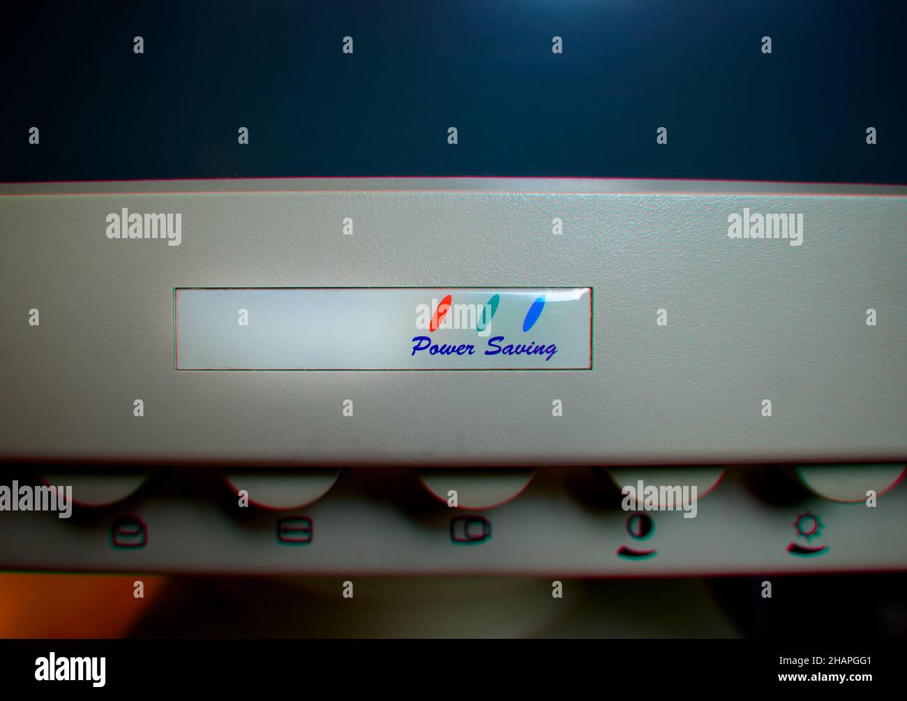 Chromatic Color Computer Monitor Vintage CRT monitor in detail chromatic aberration Stock Photo - Alamy