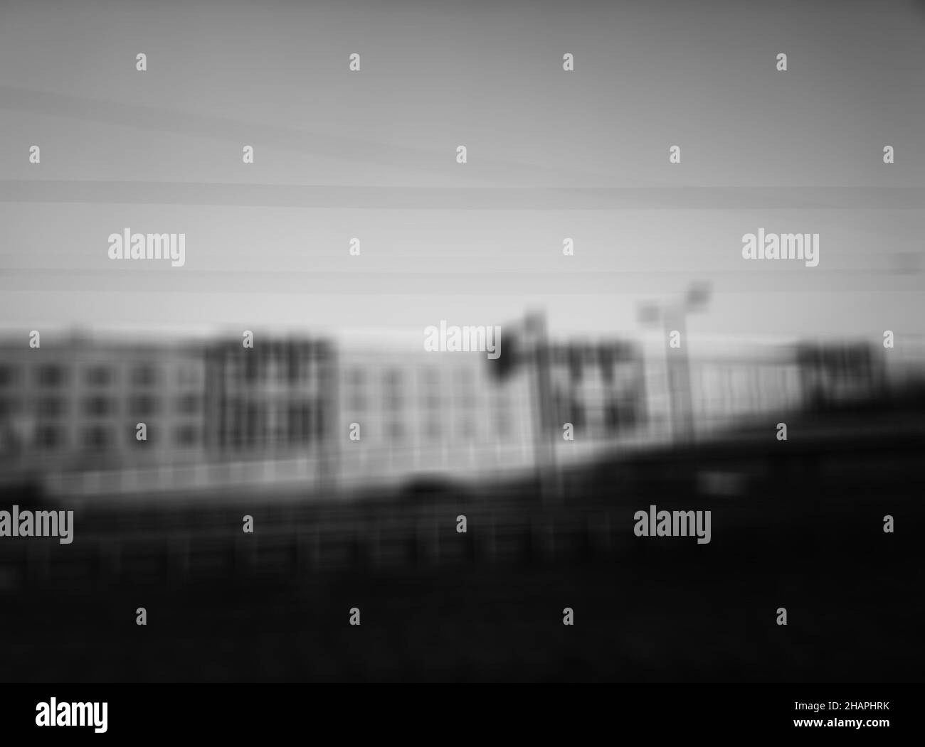 Low rise white buildings Black and White Stock Photos & Images - Alamy