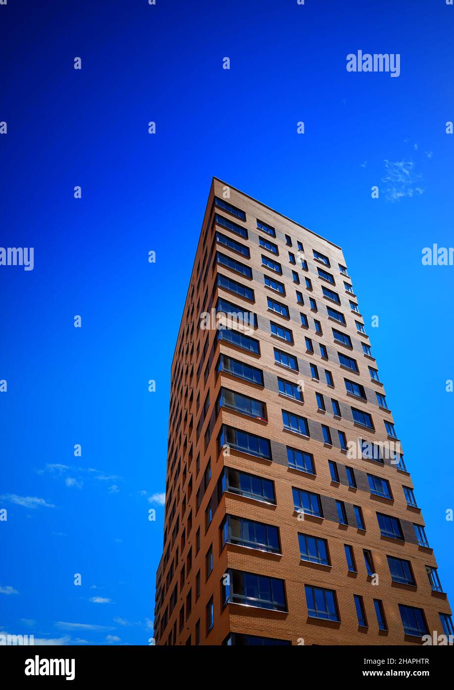 Modern building under blue sky background Stock Photo - Alamy