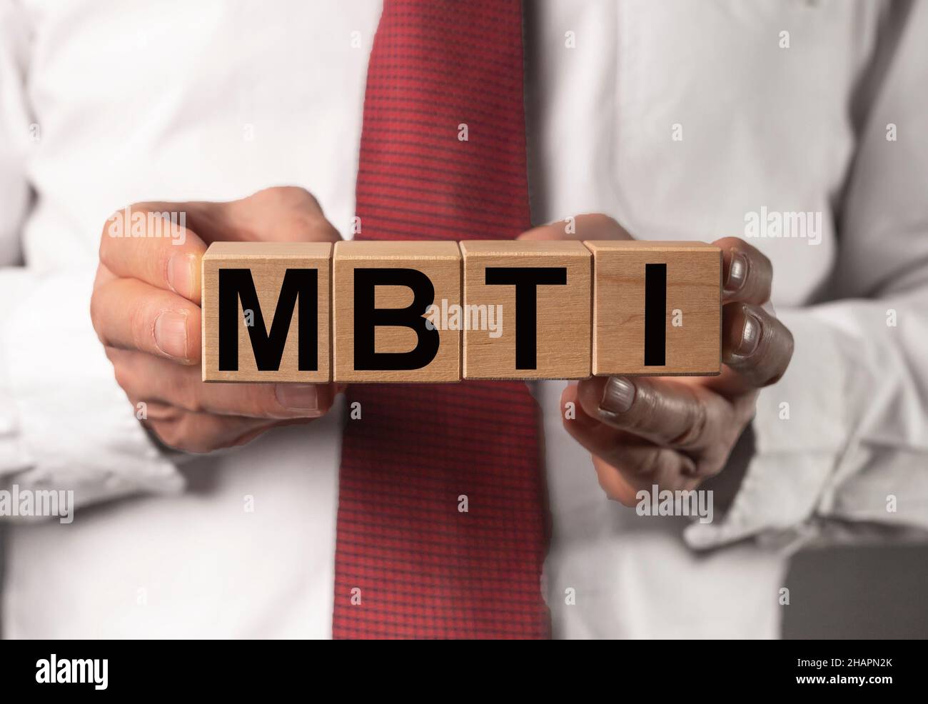 MBTI test concept. Psychology personality type. Word Stock Photo
