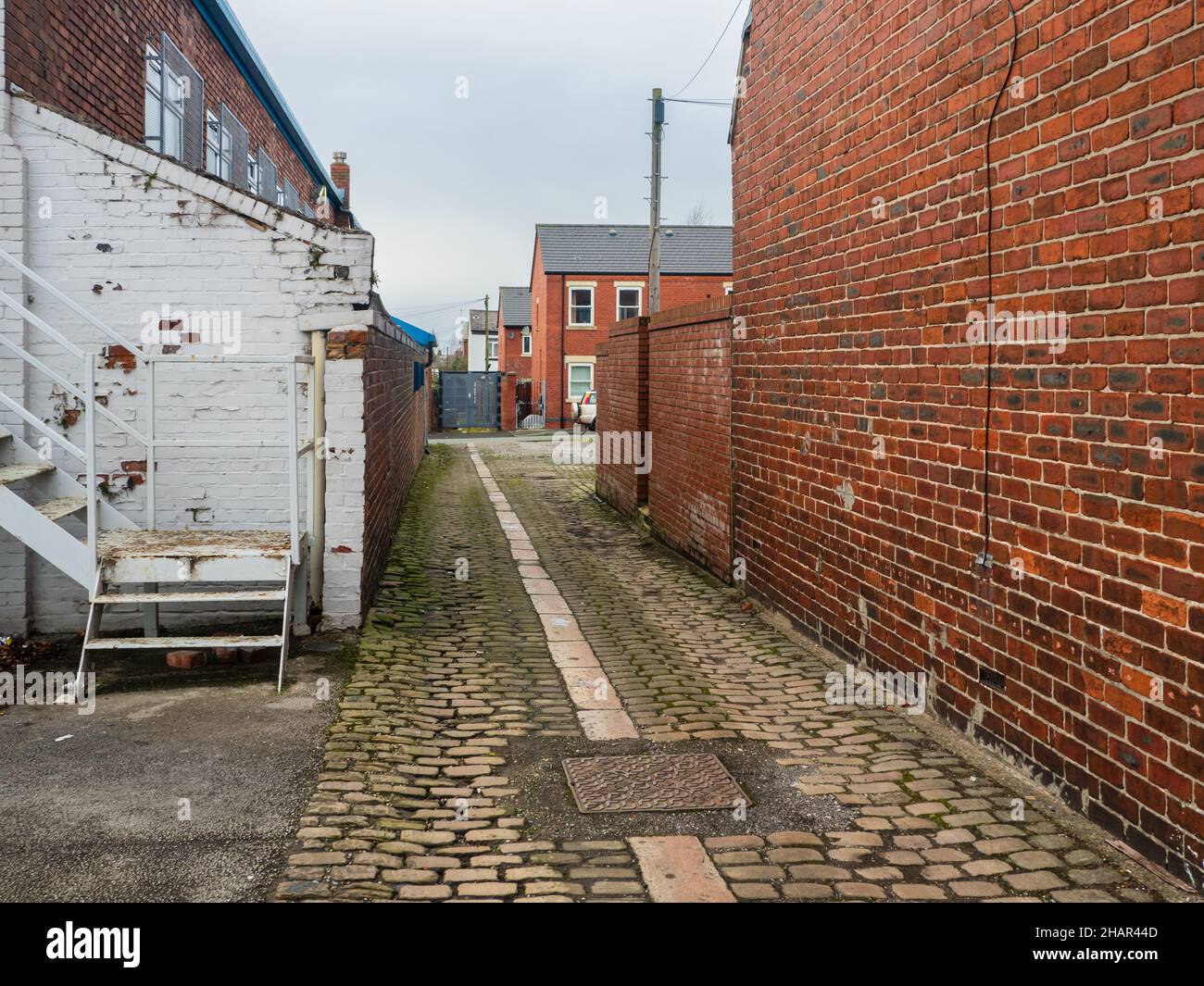 09 10 2021 St Helens Merseyside Uk Cobbled Street At The Top Of 09 10 2021 St Helens Merseyside Uk Cobbled Street At The Top Of