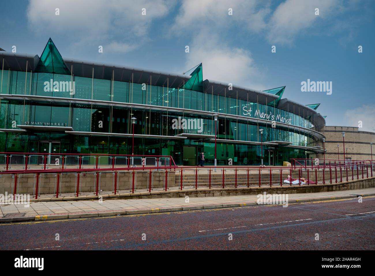 09.10.2021 St Helens, Merseyside, UK. St Helens market hall in St Helens, Merseyside. Editorial. Stock Photo