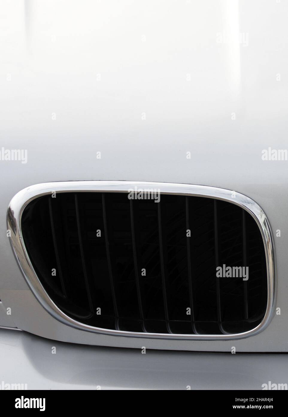 Car front grill Stock Photo Alamy