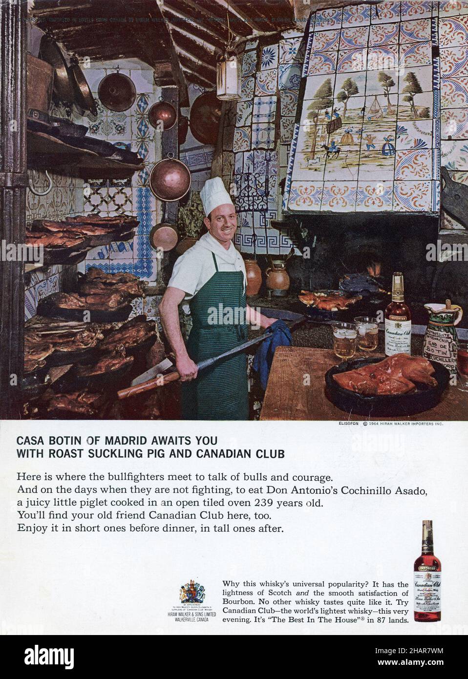 December 1964 'Playboy' Magazine advertising, USA Stock Photo
