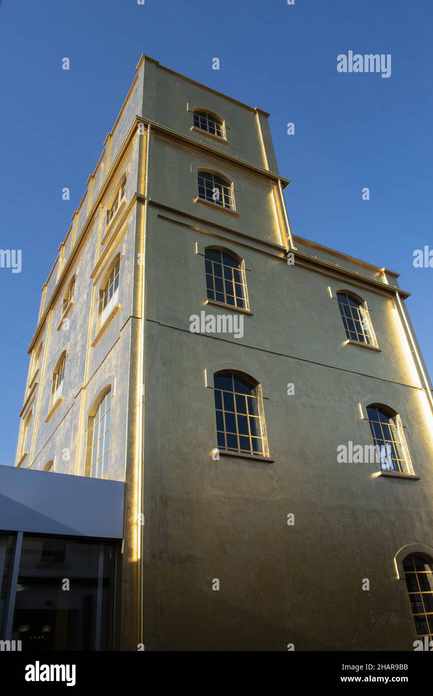 Milan, Italy The Haunted House designed by Rem Koolhaas, covered with