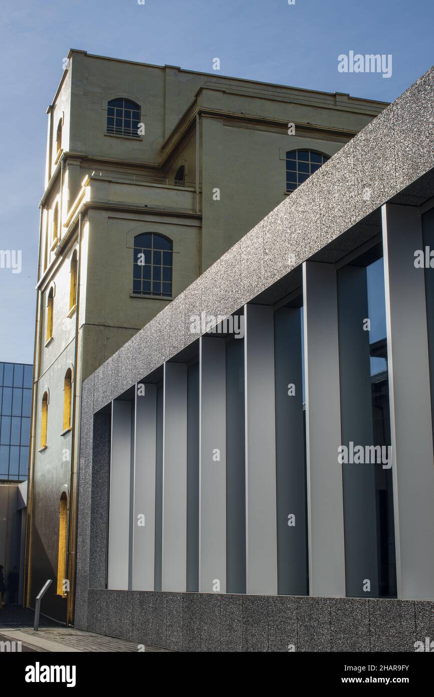 Milan, Italy The Haunted House designed by Rem Koolhaas, covered with