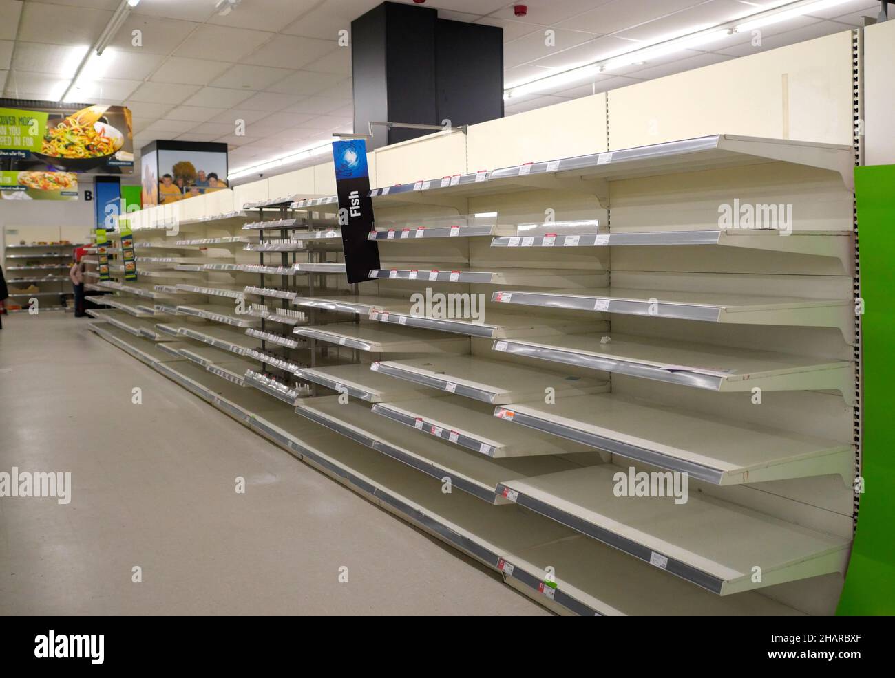 Empty stock shelves Stock Photo Alamy