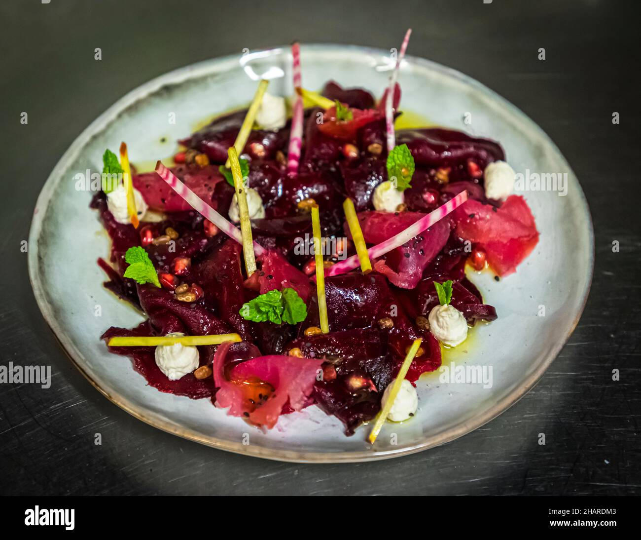 Restaurant Hestia in BormeslesMimosas, France Stock Photo Alamy