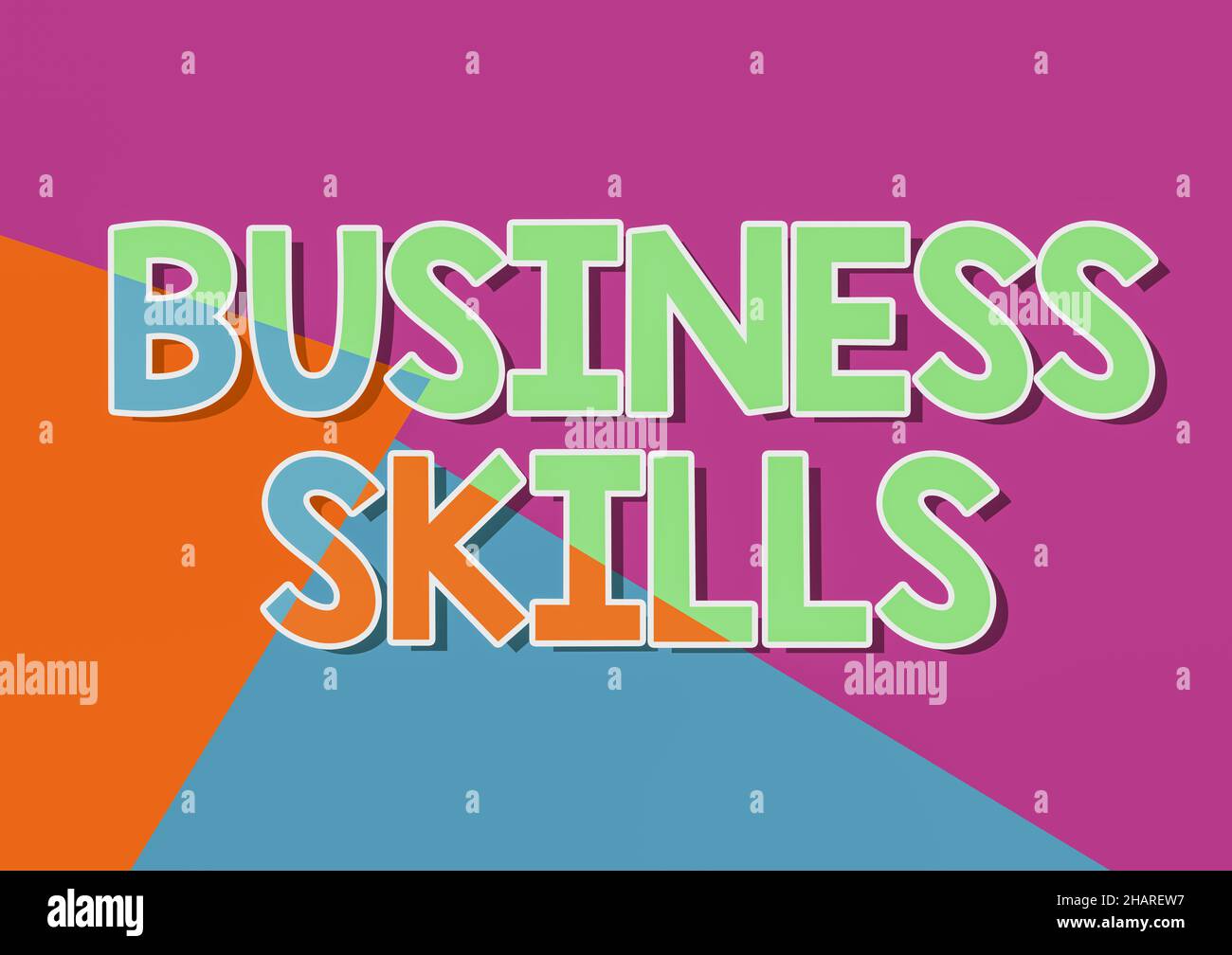 Conceptual caption Business Skills. Business concept An ability to ...