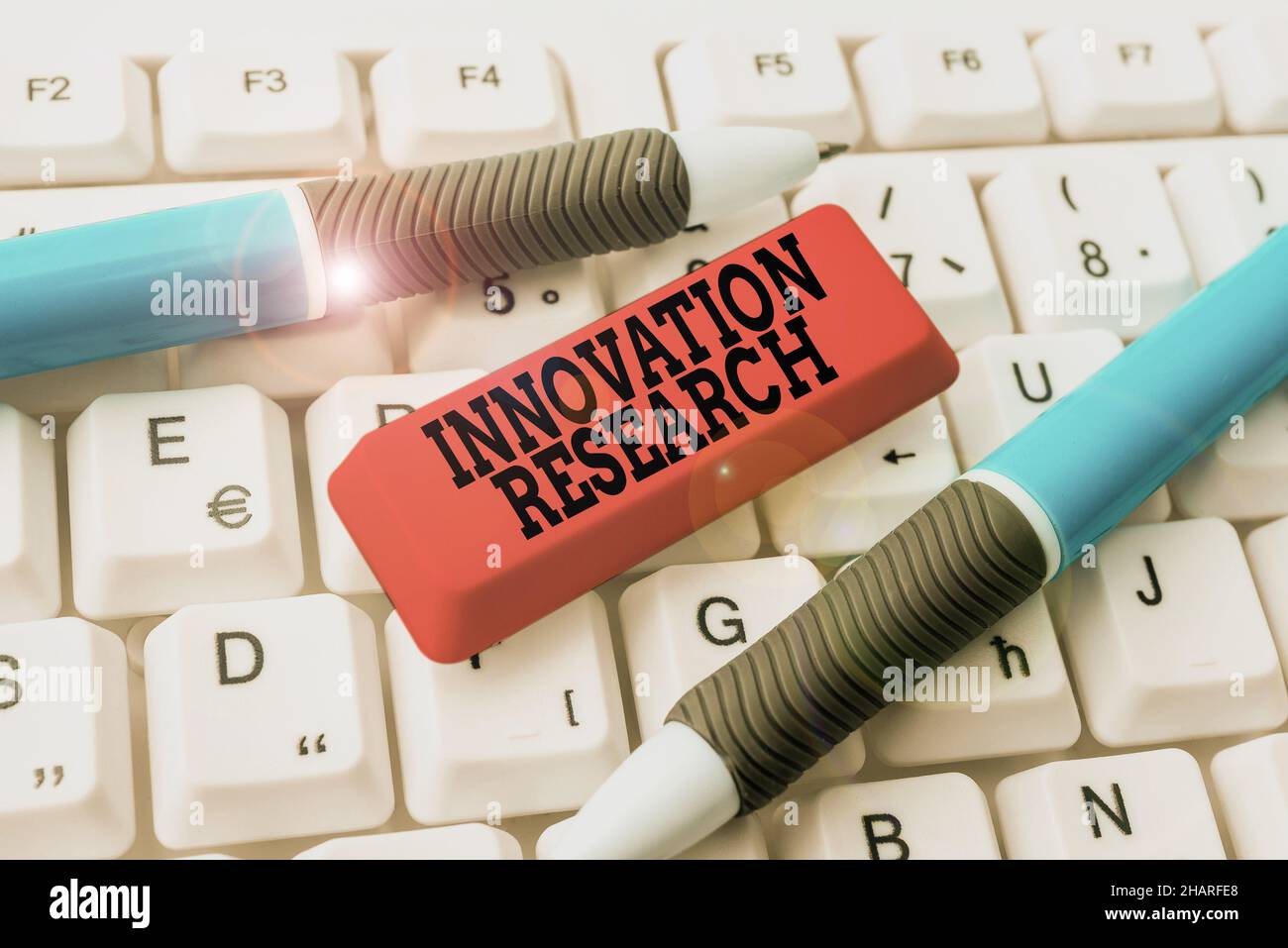 Text Caption Presenting Innovation Research Word For Existing Products Services Come Into New 