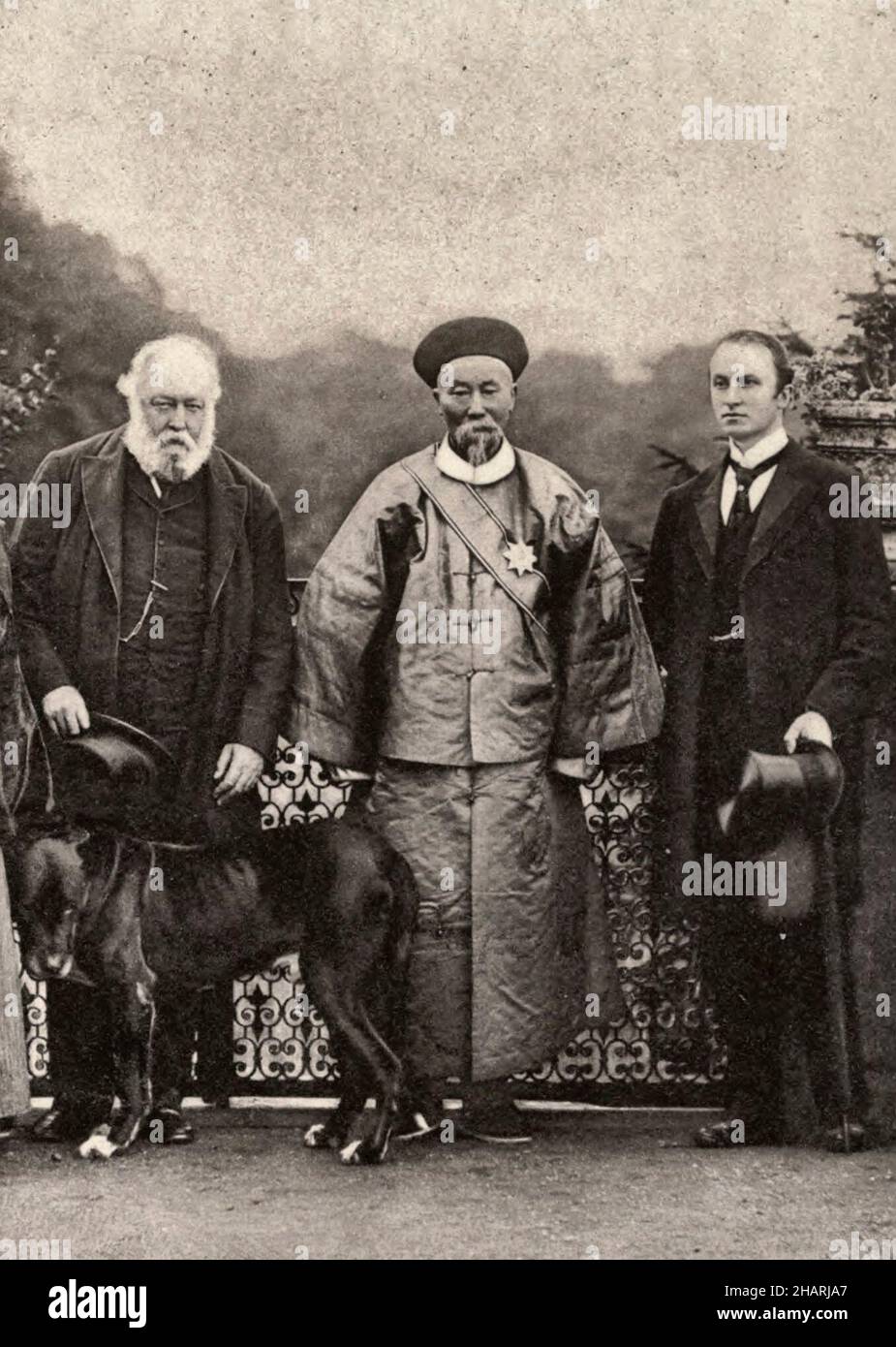 Li Hongzhang with Lord Salisbury and Lord Curzon, circa 1913 Stock Photo