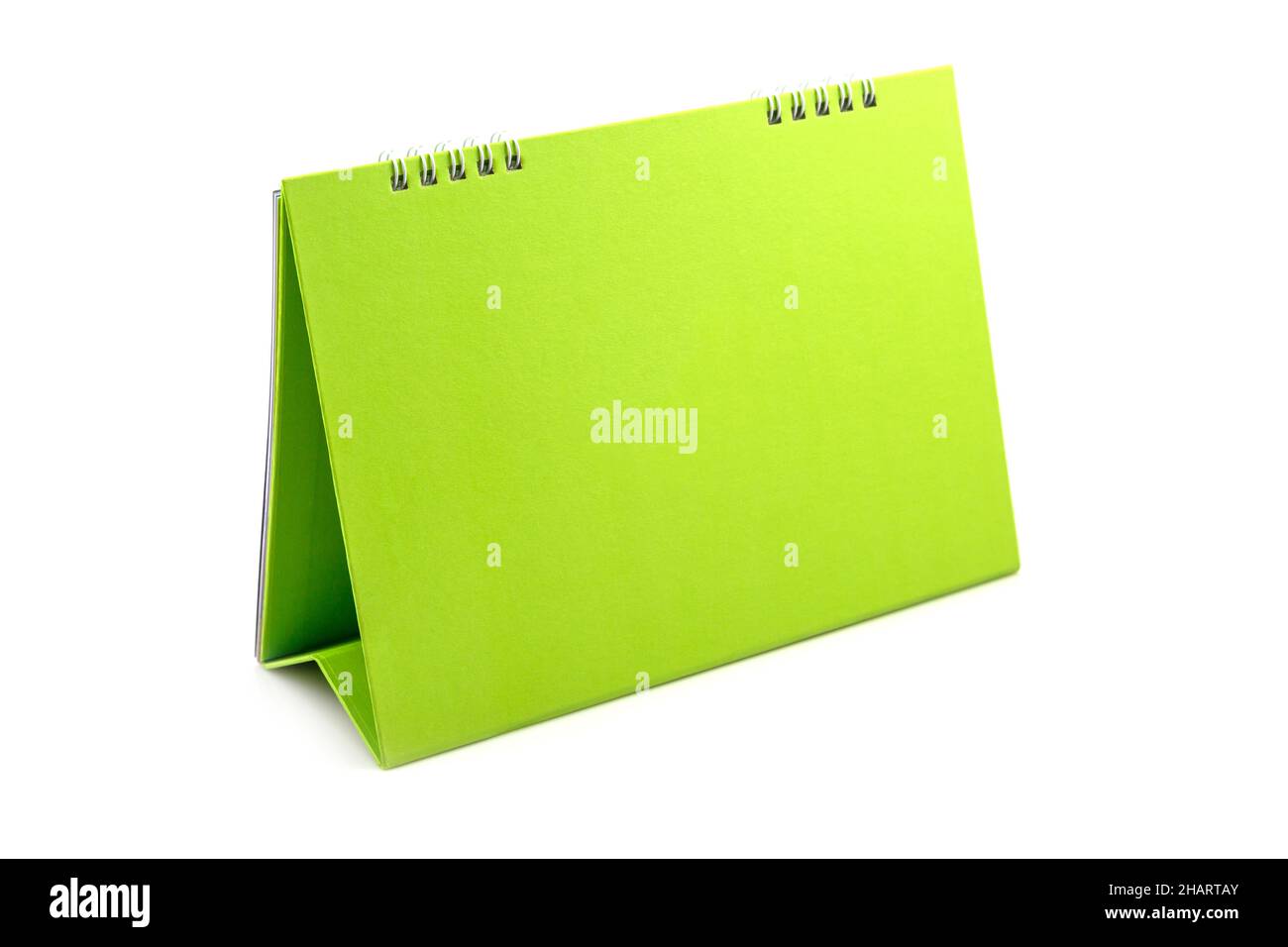 Desktop calendar isolated on white background Stock Photo - Alamy