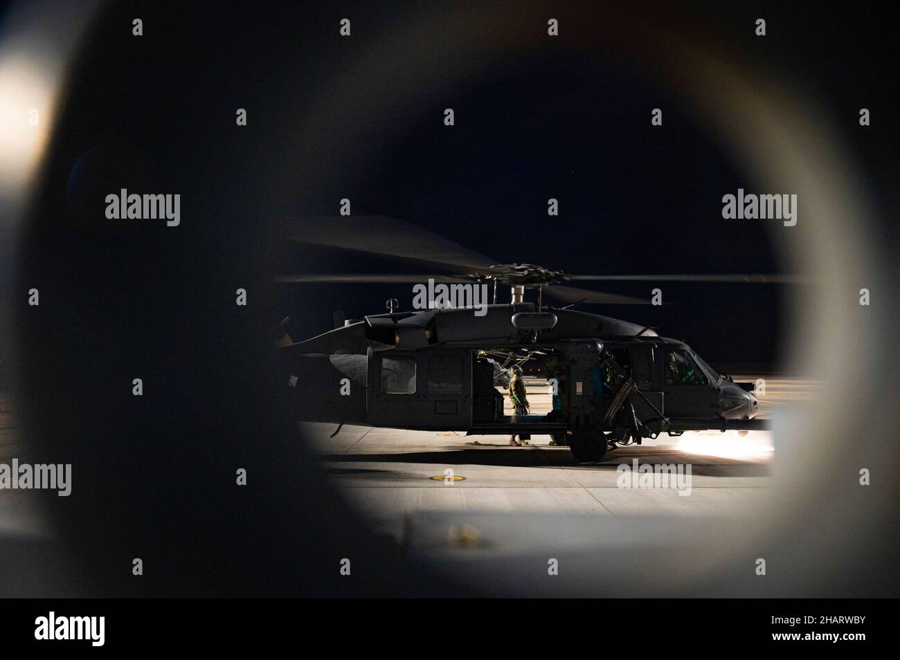 Airman 1st Class Sean Gonzales, 66th Rescue Squadron (RQS) crew chief ...