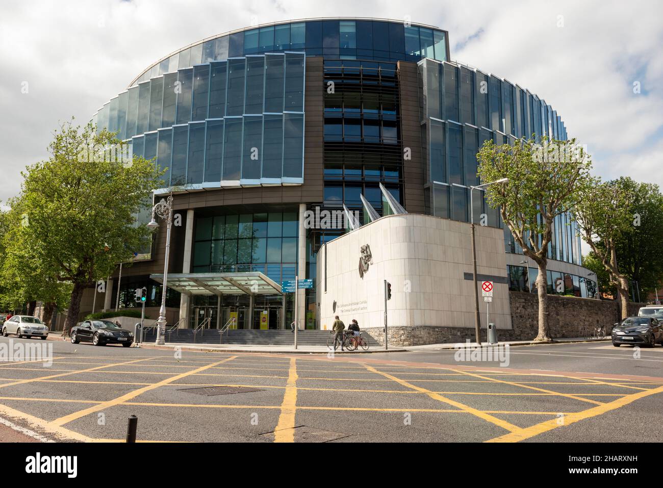 The Criminal Courts of Justice building exterior, Parkgate St, Dublin, Ireland Stock Photo