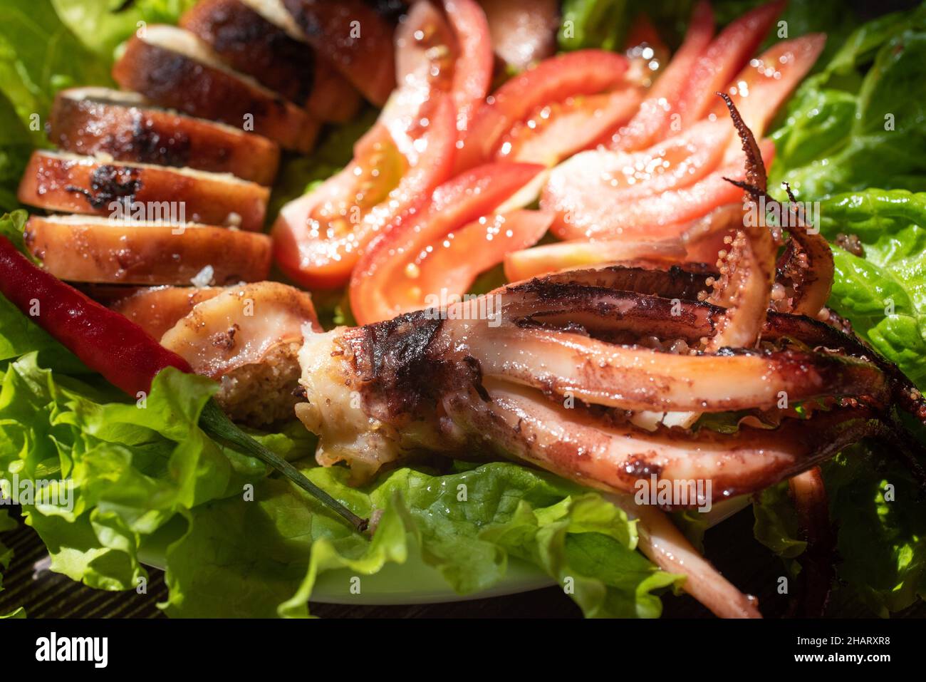 Pork stuffed squid is a popular dish in restaurants in Vietnam with