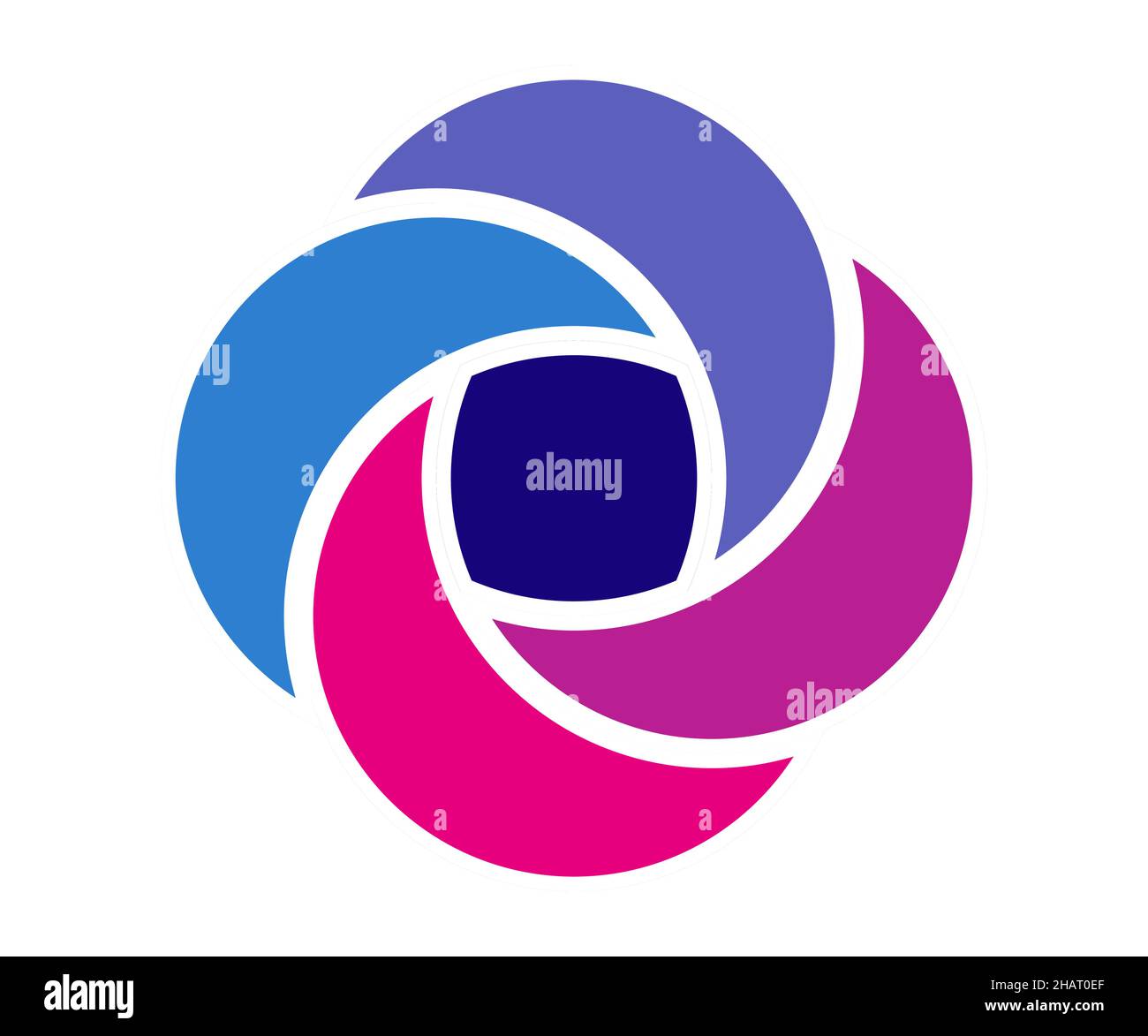 Venn diagram circles chart infographic. Vector design elements for business strategy presentation. Stock Vector